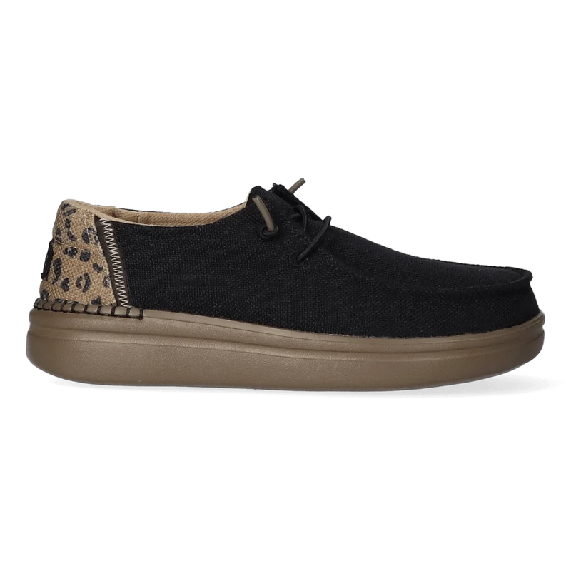Wendy Rise Leo Dames Instappers Black