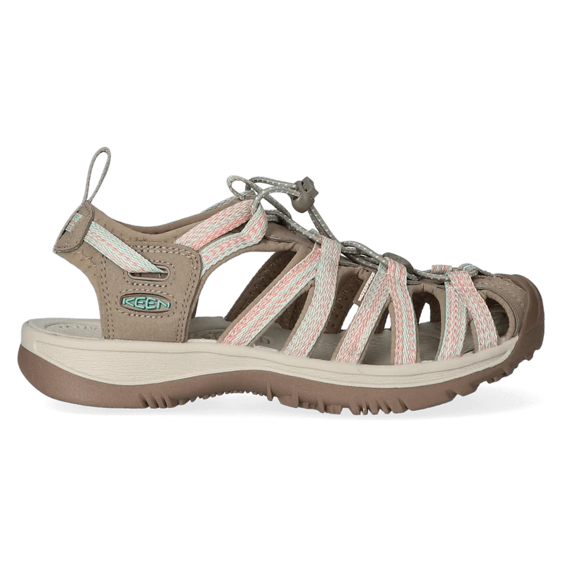 Whisper Dames Wandelsandalen Taupe/Coral