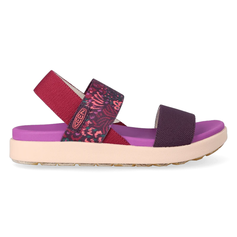 Elle Backstrap Dames Sandalen Beaujolais/Plum Perfect