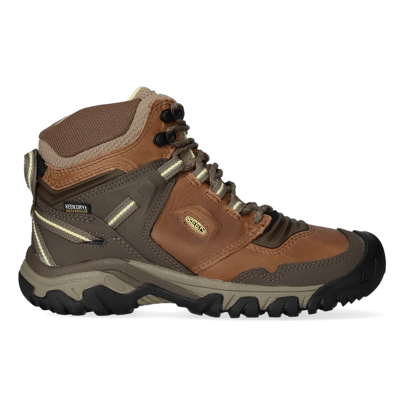 Ridge Flex Mid Dames Wandelschoenen Safari/Custard