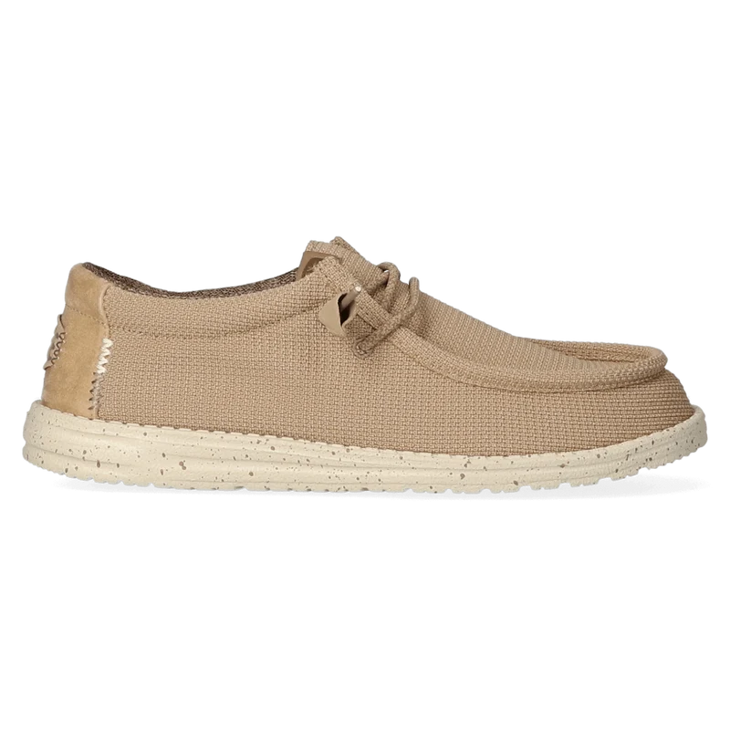 Wally Sport Mesh Heren Instappers Tan/White