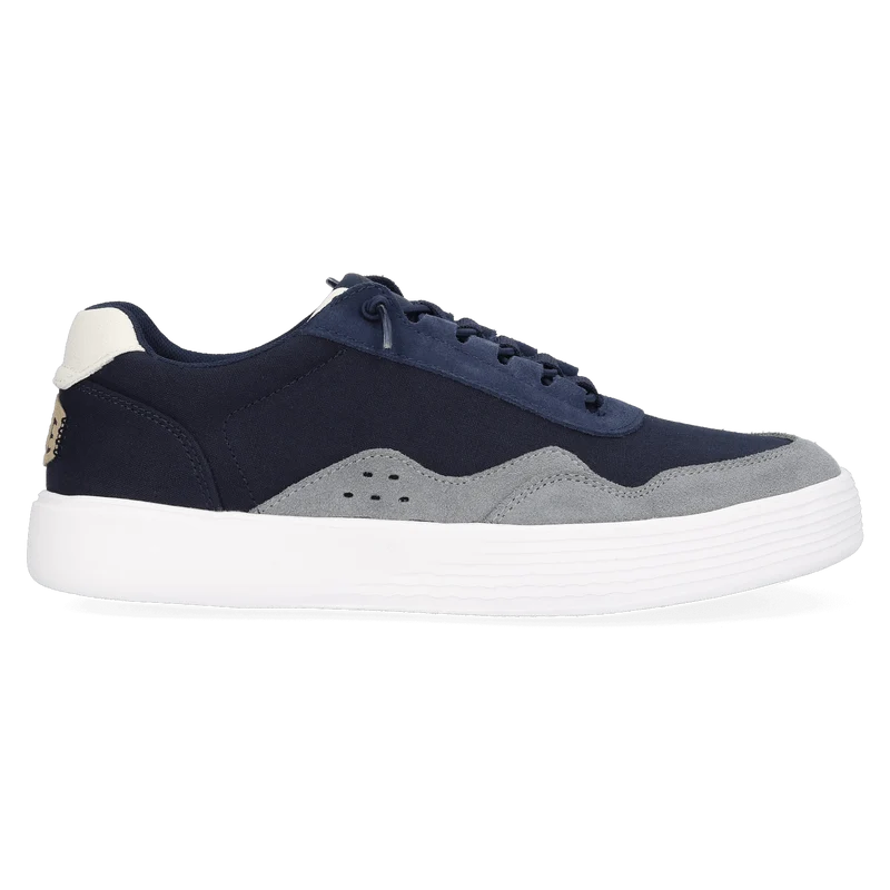 Hudson Canvas Heren Sneakers Navy/Grey