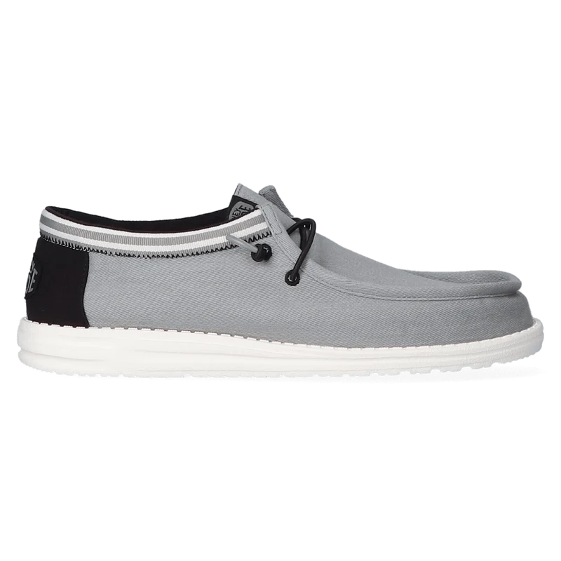 Wally Letterman Heren Instappers Light Grey/White