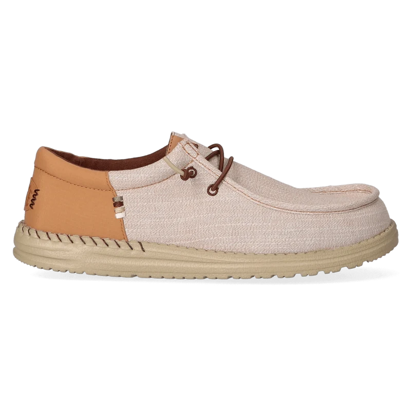Wally Funk Nylon Craft Heren Instappers Tobacco Brown