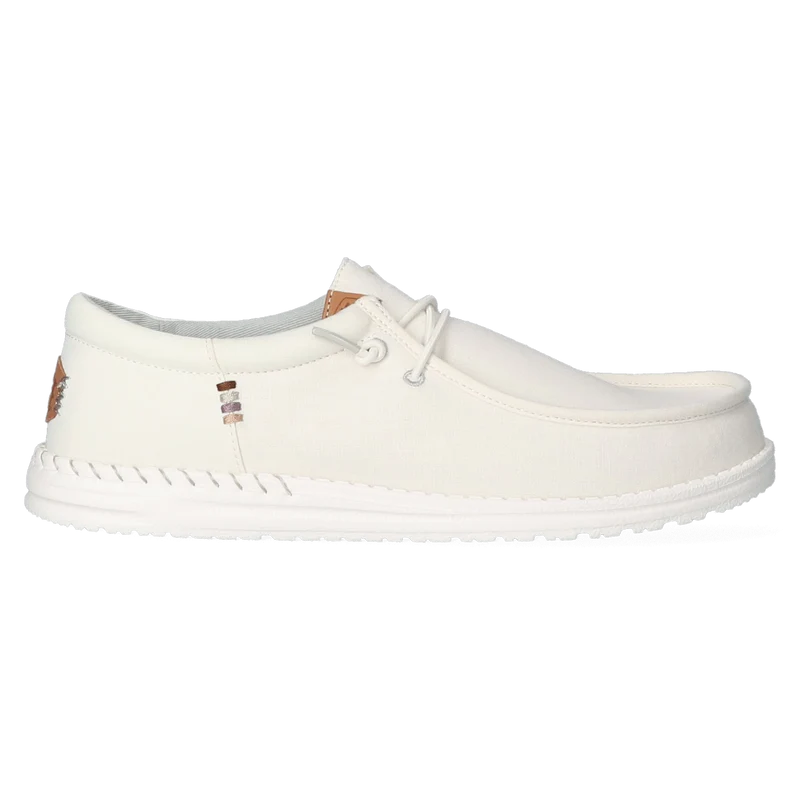 Wally Funk Nylon Craft Heren Instappers Stone White