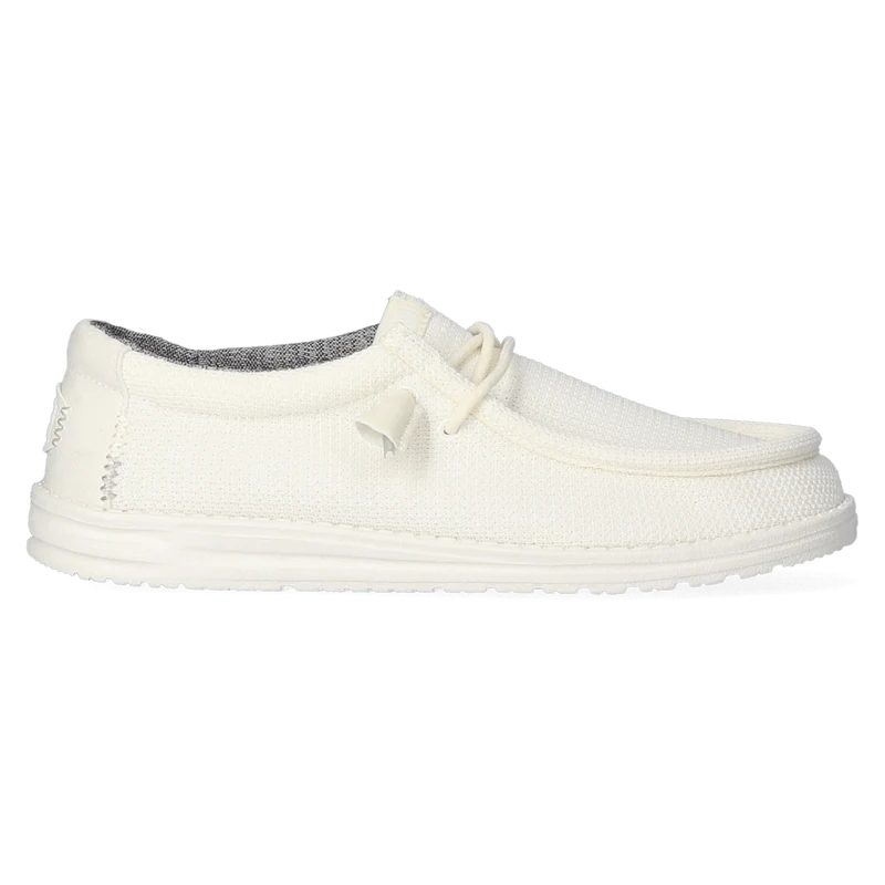 Wally Sport Mesh Heren Instappers White/White