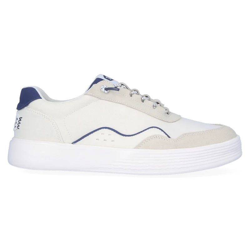 Hudson Canvas Heren Sneakers White/Navy