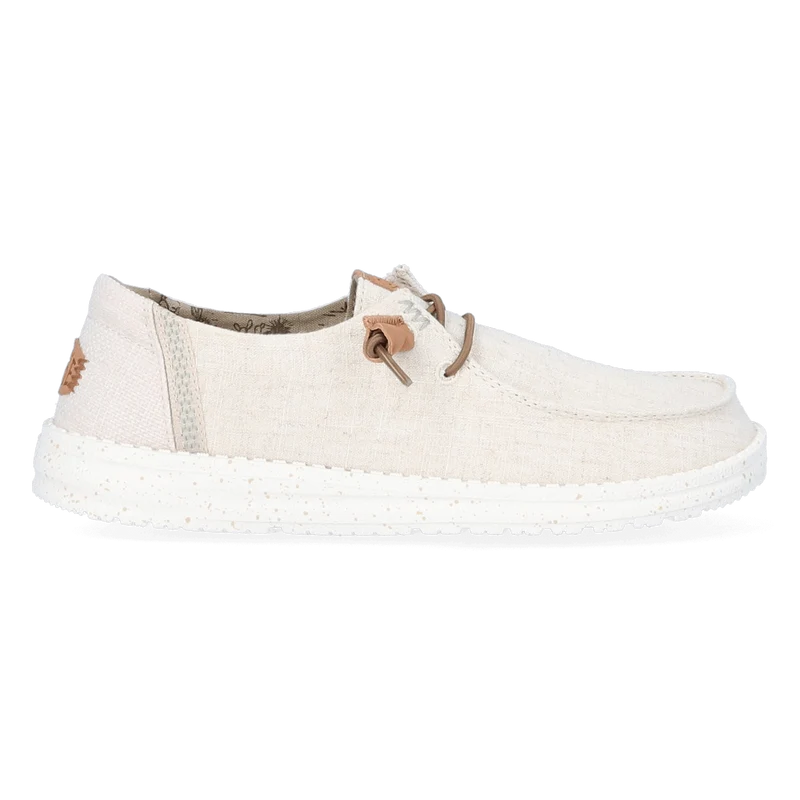 Wendy Washed Canvas Dames Instapper Cream
