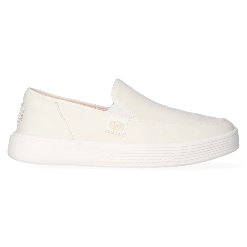 Sunapee Canvas Heren Instappers White/White
