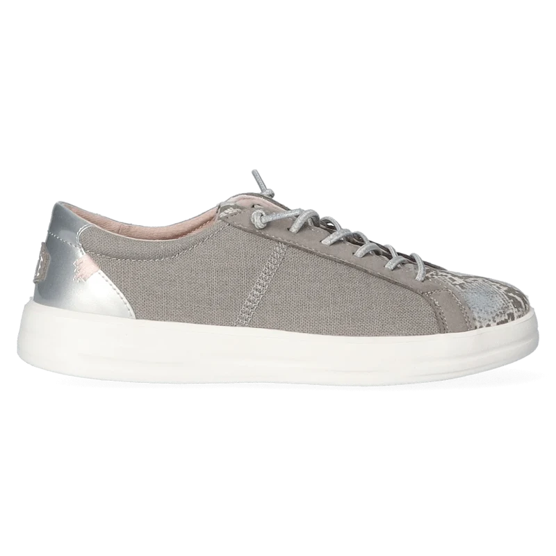 Karina Dames Sneakers Silver Python