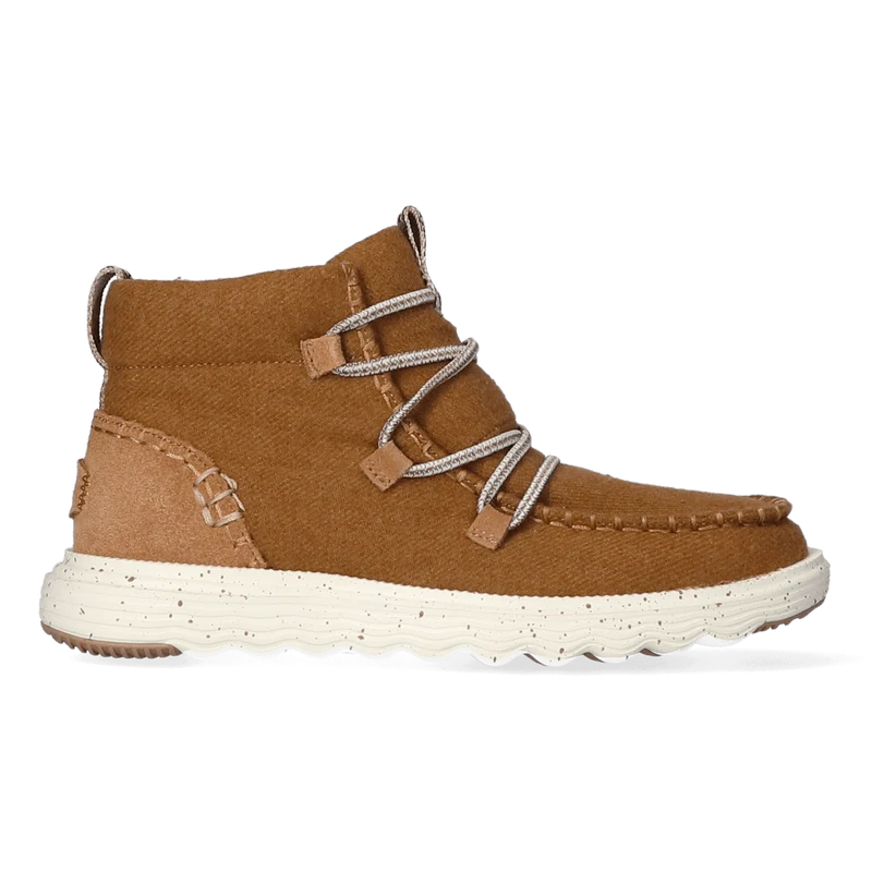 Reyes Wool Dames Boots Cognac