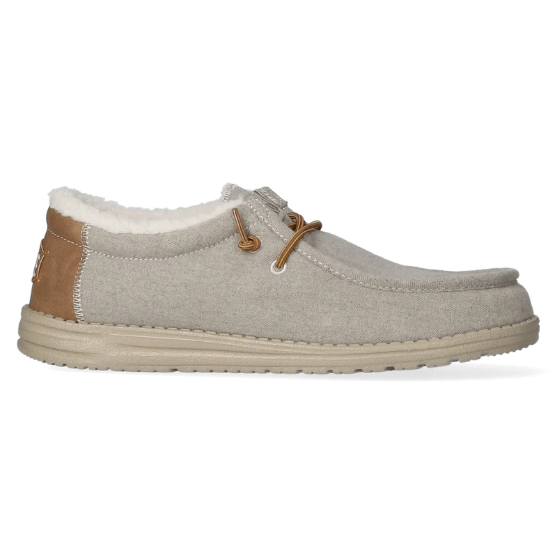 Wally Herringbone Heren Instappers Grey