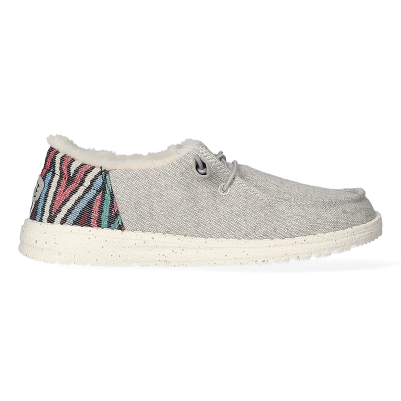 Wendy Funk Wool Dames Instappers Grey