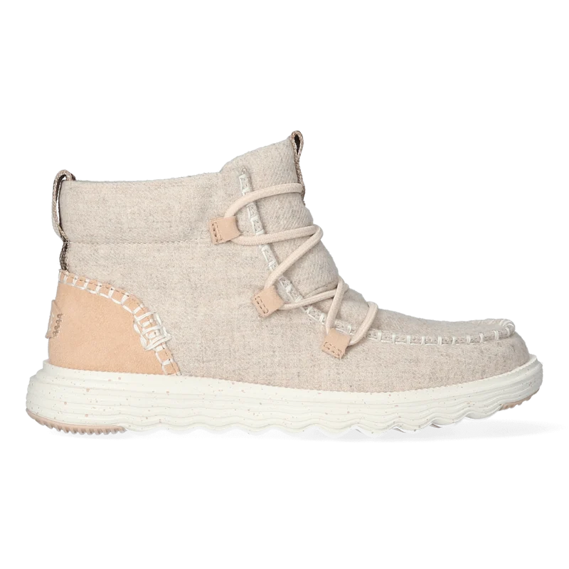 Reyes Wool Dames Boots Light Grey