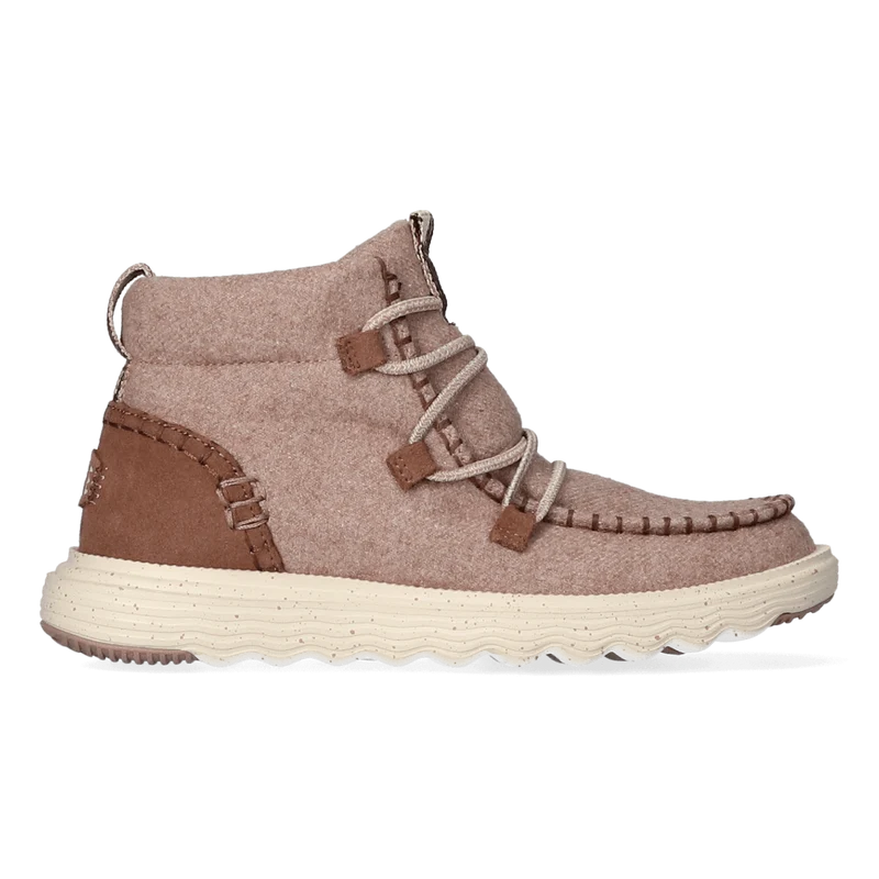 Reyes Wool Dames Boots Mauve