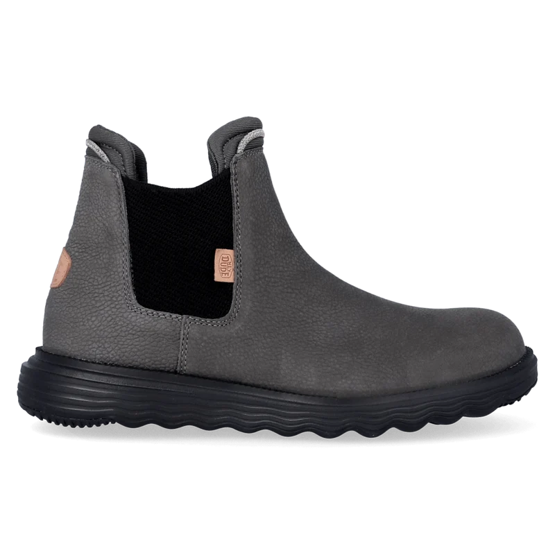 Branson Craft Leather Heren Boots Grey