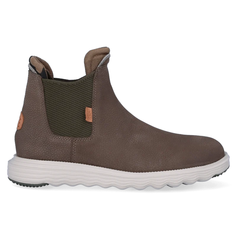 Branson Craft Leather Heren Boots Olive