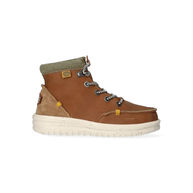 Bradley Youth Leather Boots Walnut