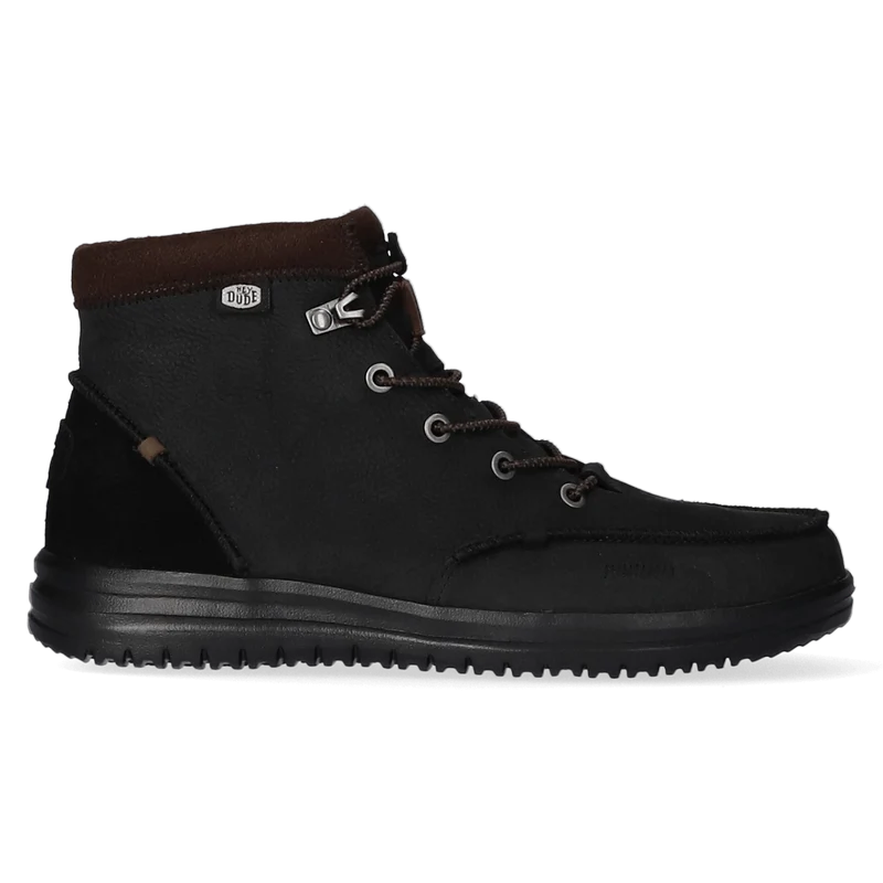 Bradley Leather Heren Boots Black
