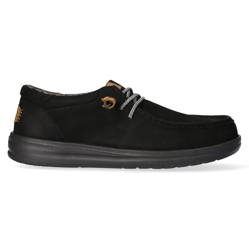Wally Grip Craft Leather Heren Instappers Black/Green