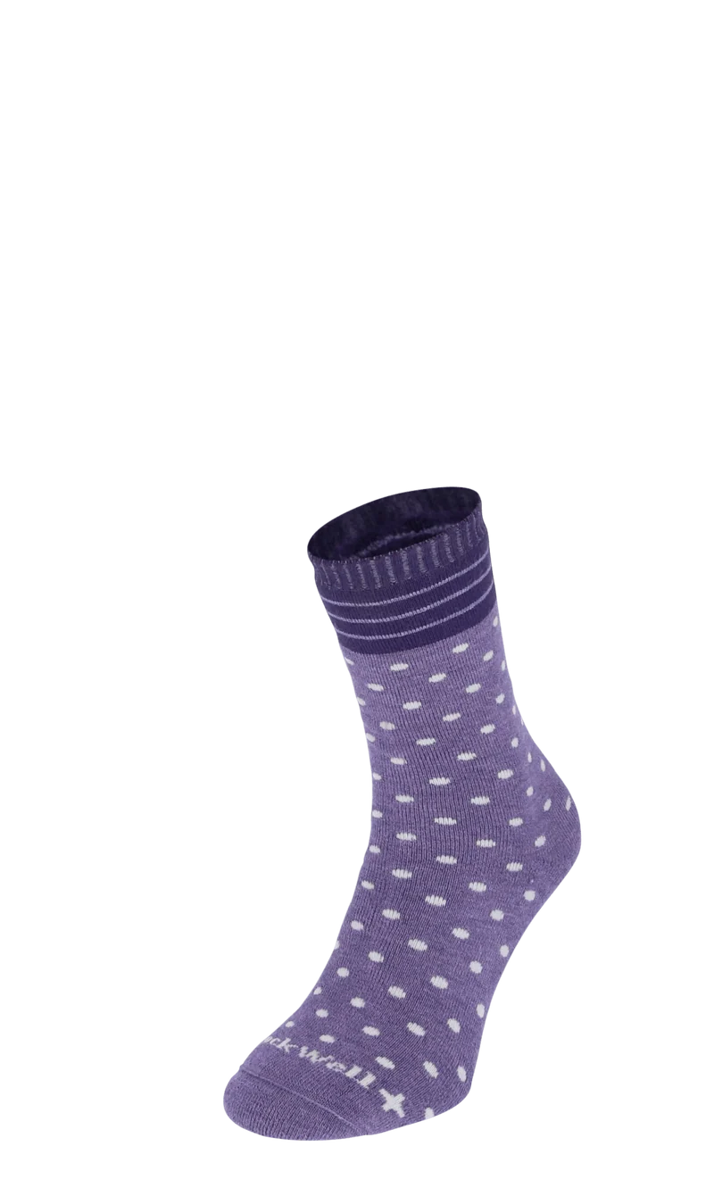 Plush Dames Diabetessokken Plum