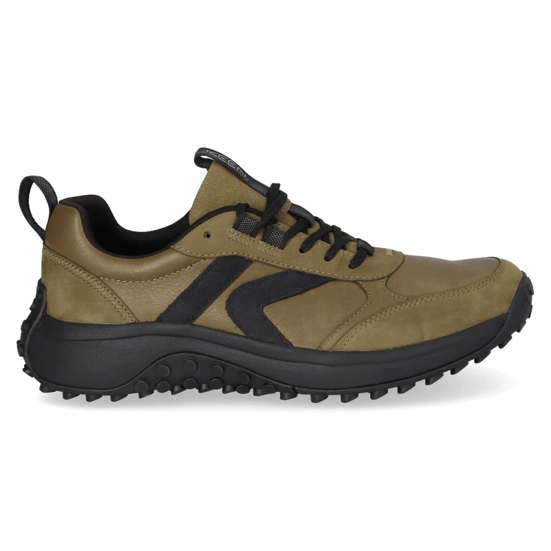 KS86 Leren Heren Sneakers Dark Olive/Black