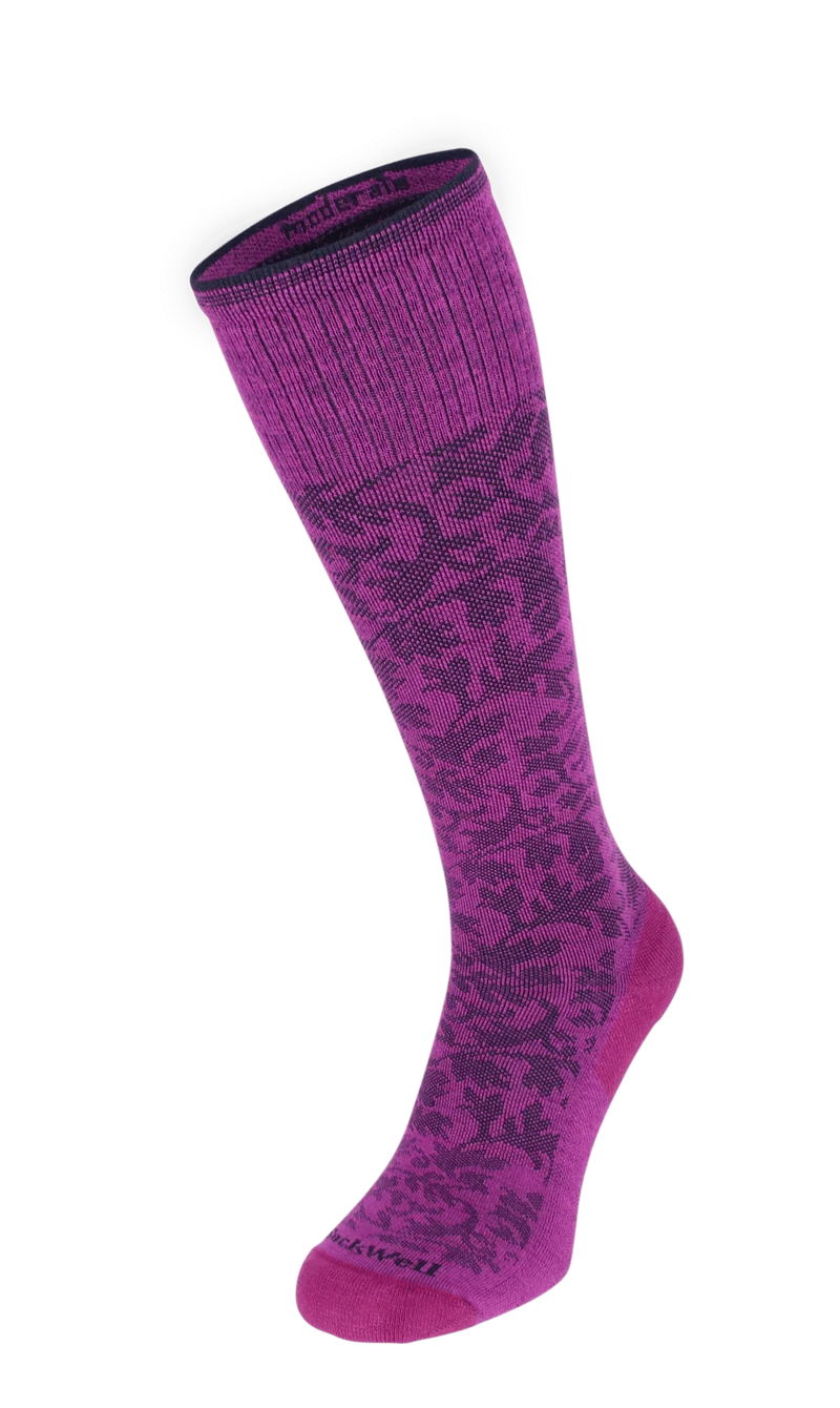 Damask Dames Compressiekousen Klasse 1 Violet