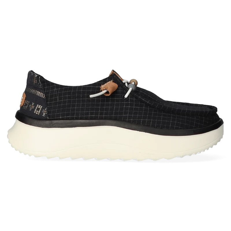Wendy Peak Baja Dames Instappers Stripe Black
