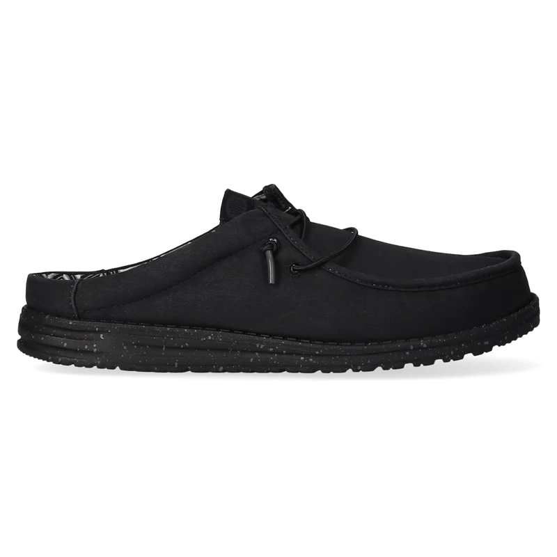Wally Slip Canvas Heren Instappers Black/Black