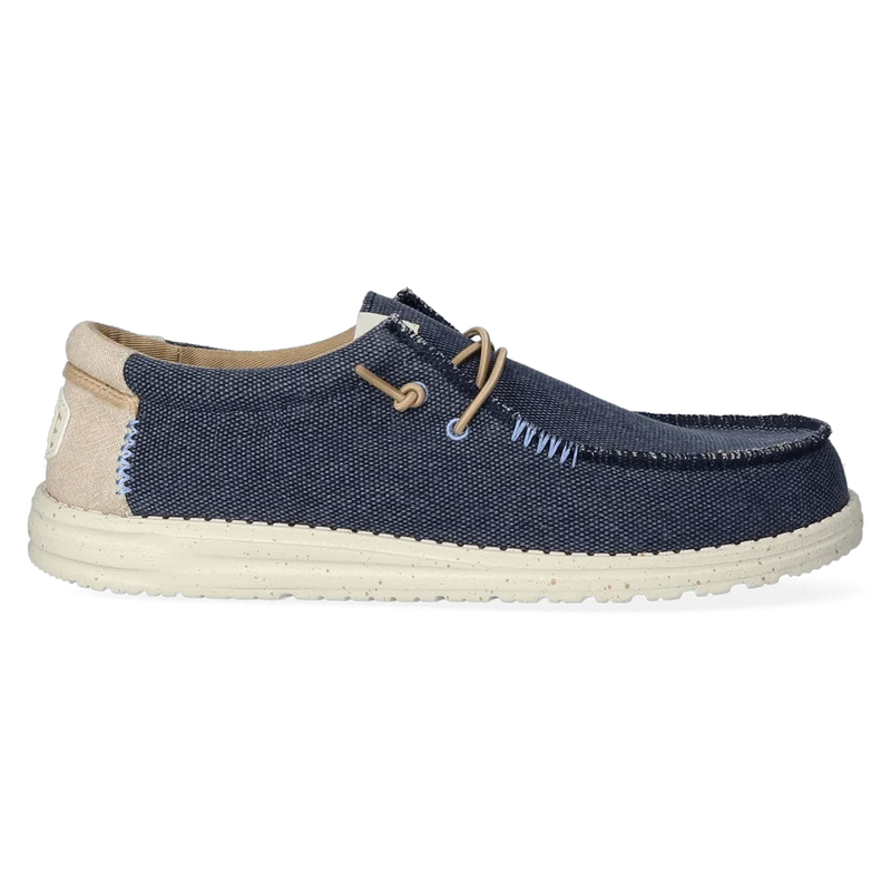 Wally Coastline Jute Heren Instappers Navy