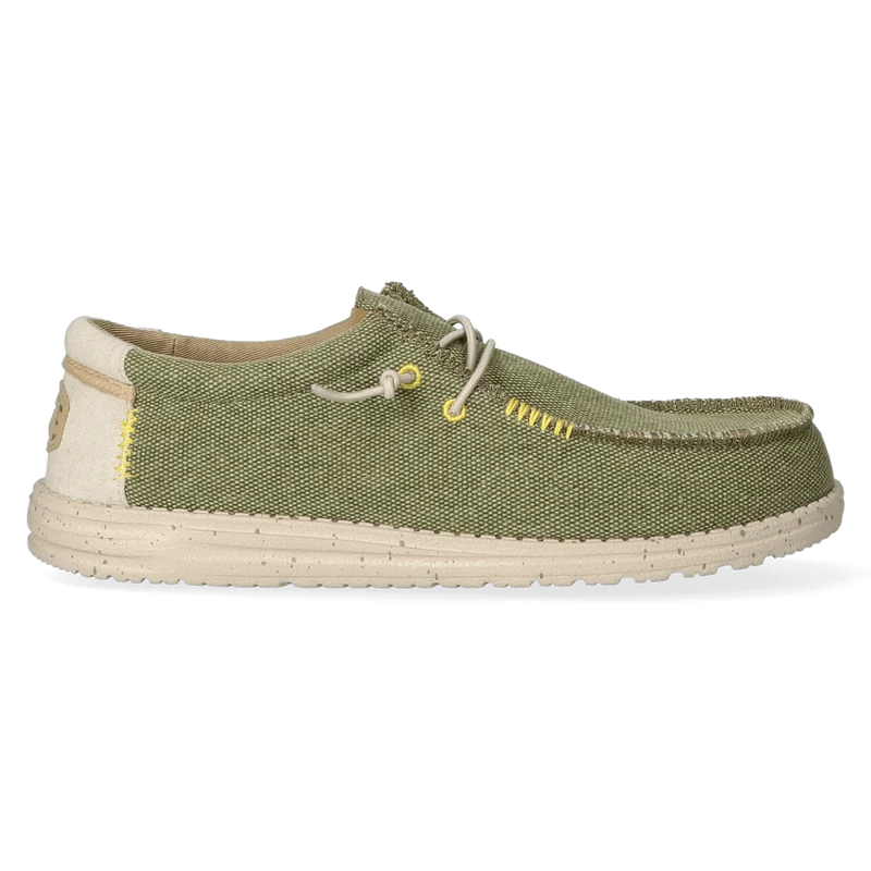 Wally Coastline Jute Heren Instappers Olive