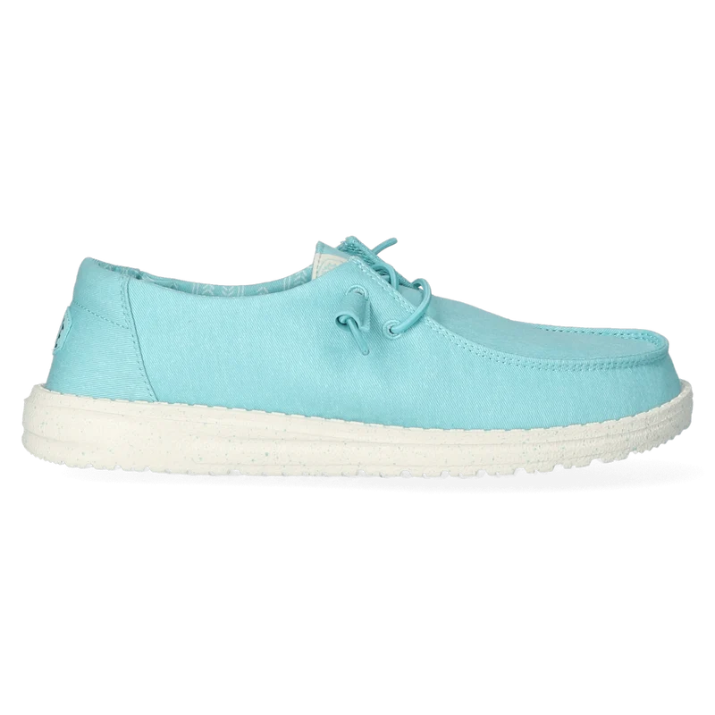 Wendy Canvas Dames Instappers Turquoise