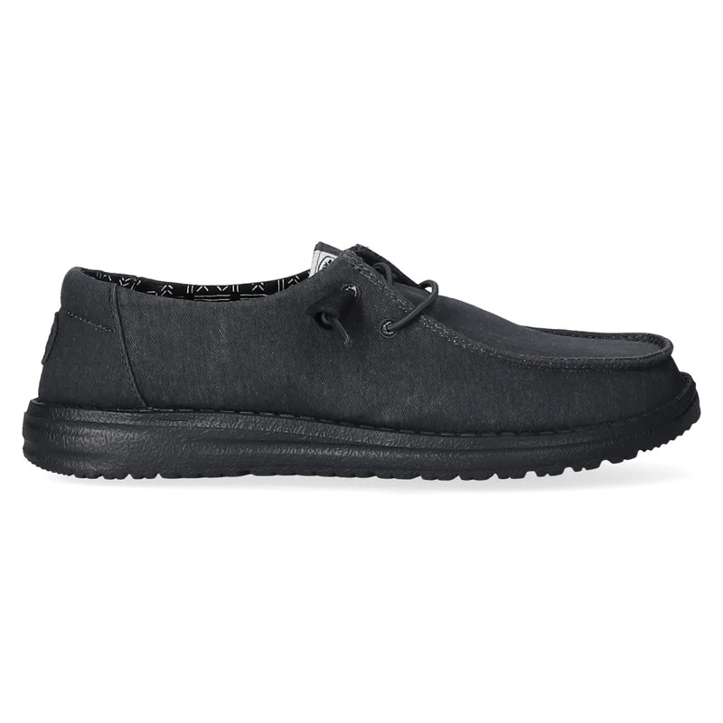 Wendy Canvas Dames Instappers Black/Black