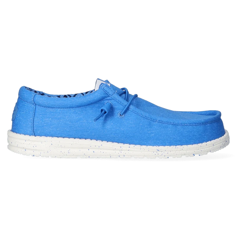 Wally Canvas Heren Instappers Blue