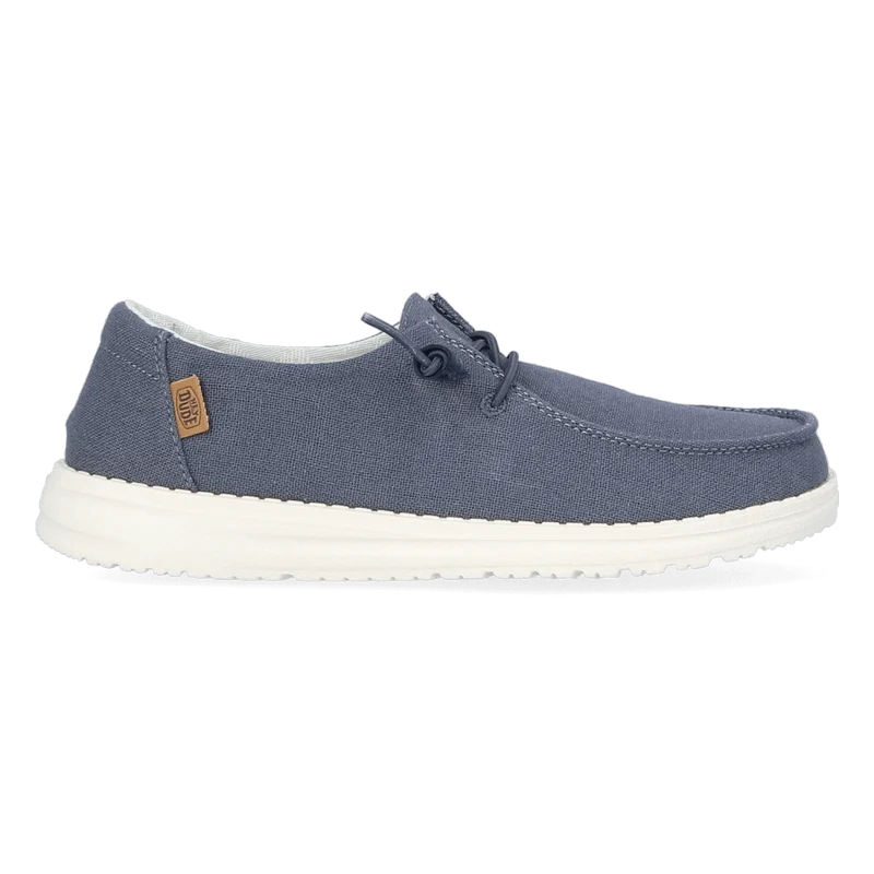 Wendy Chambray Dames Instappers Navy White