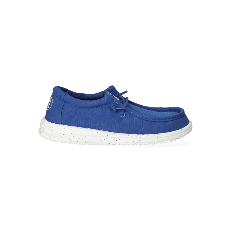 Wally Youth Slub Canvas Jongens Instappers True Blue