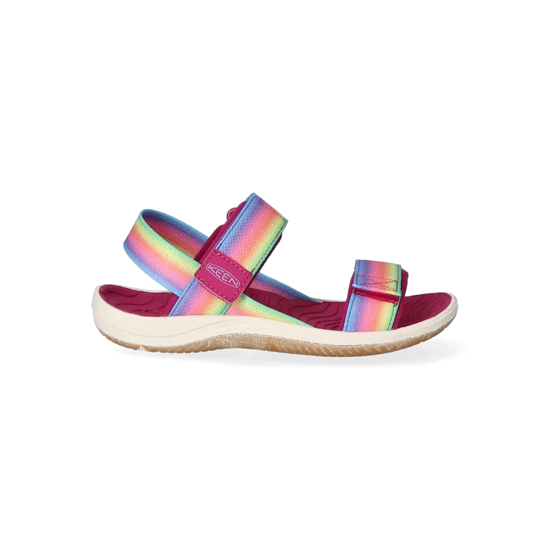 Elle Backstrap Older Kids Sandalen Rainbow/Festival Fuchsia