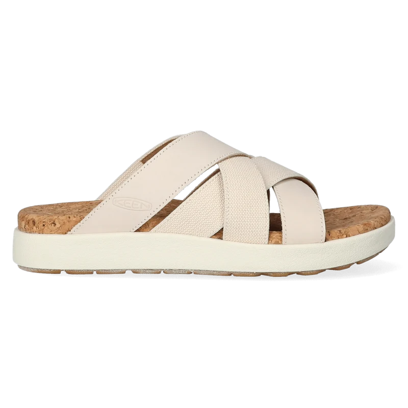 Elle Mixed Slide Dames Slippers Birch/Star White