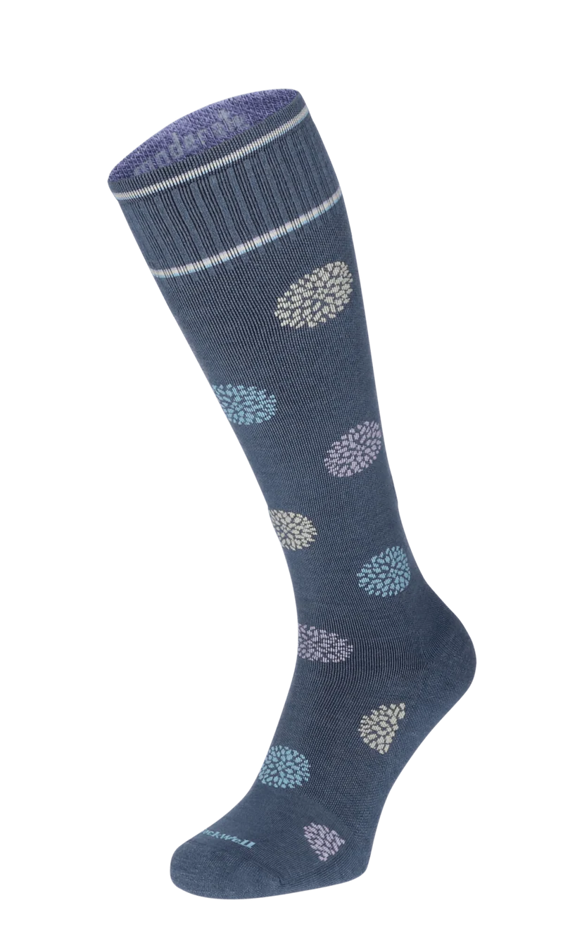 Full Bloom Dames Compressiekousen Klasse 1 Denim
