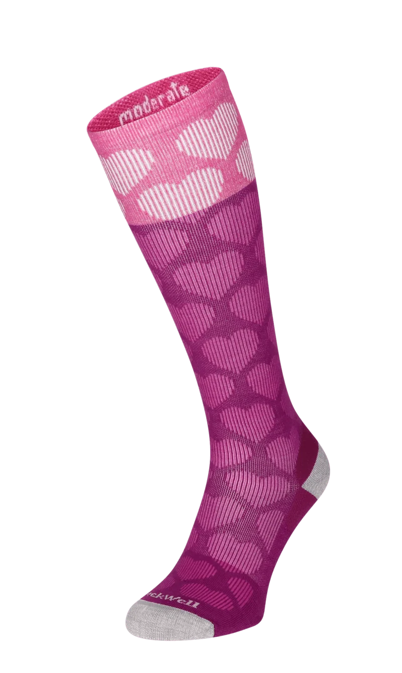 Heart Throb Dames Compressiekousen Klasse 1 Violet
