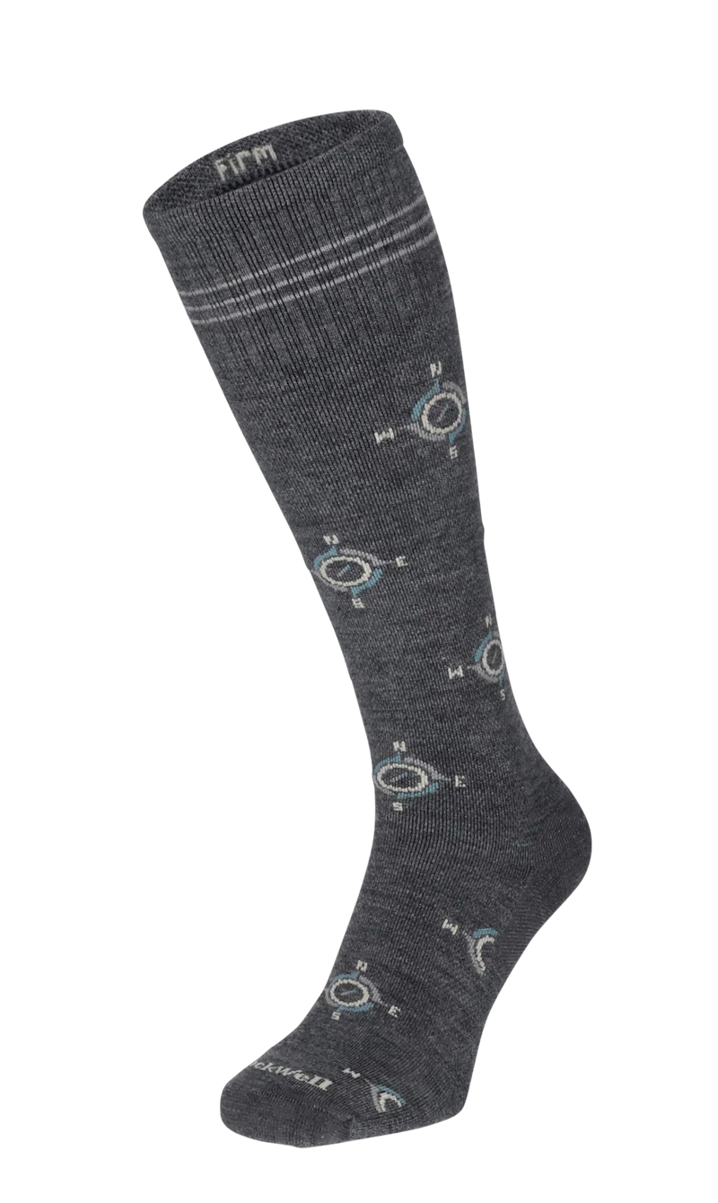 The Guide Heren Compressiekousen Klasse 2 Charcoal