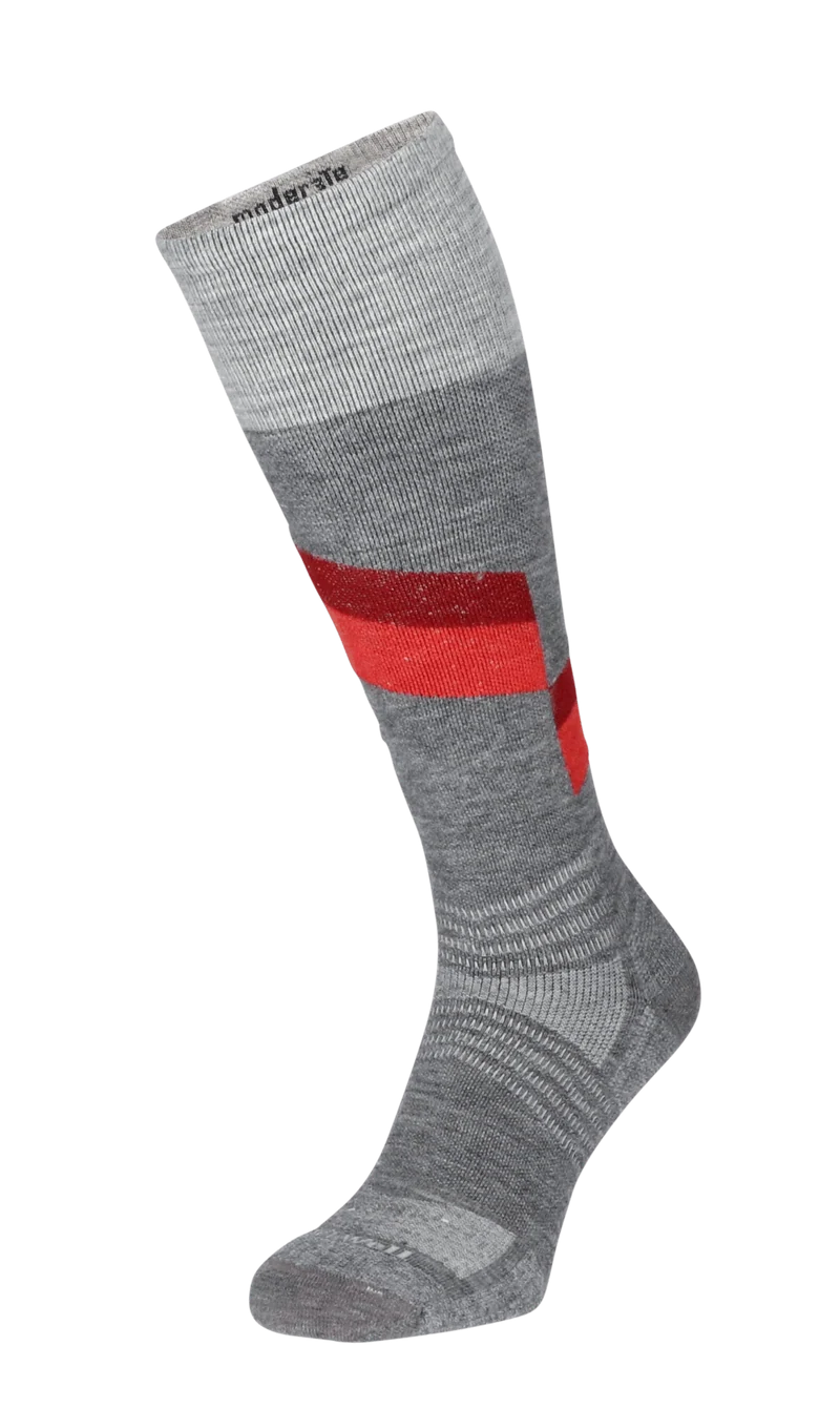 Steep Medium Heren Skisokken Klasse 1 Grey