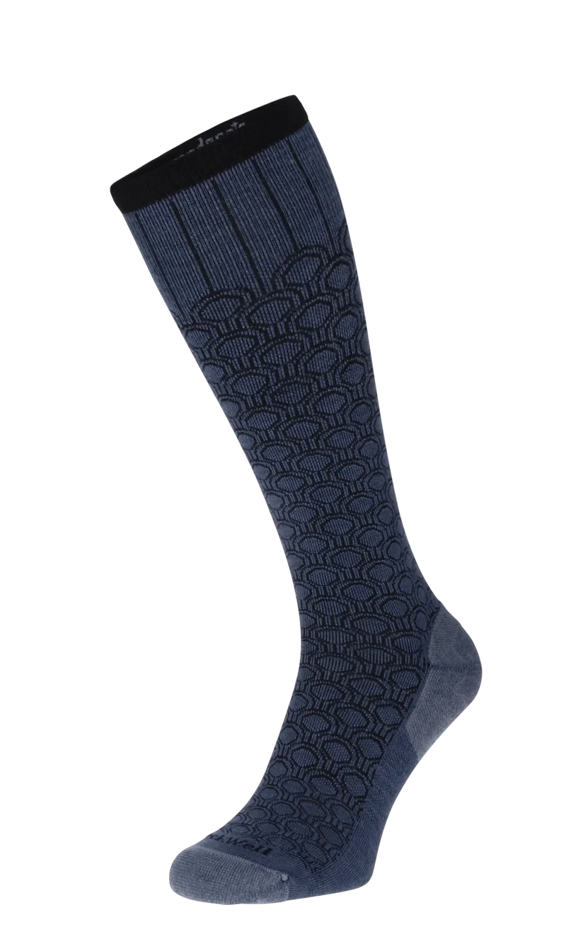 Deco Dot Dames Compressiekousen Klasse 1 Denim