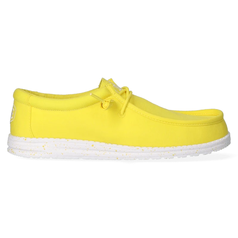 Wally Slub Canvas Heren Instappers Empire Yellow