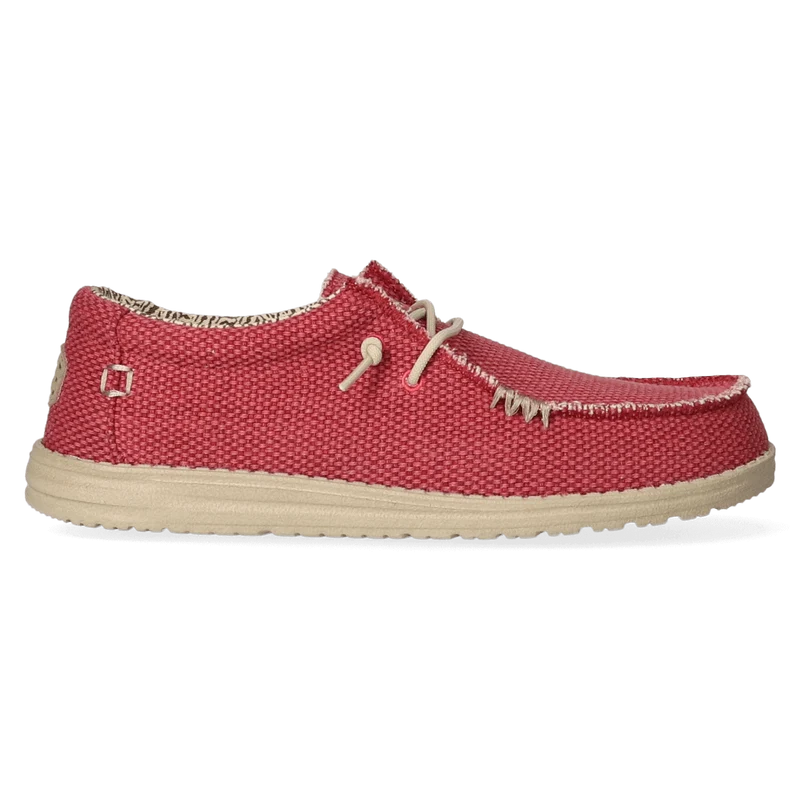Wally Braided Heren Instappers Pompeian Red