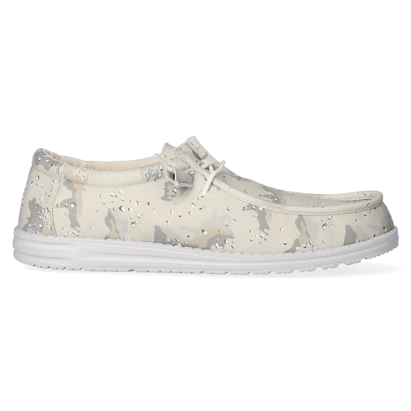 Wally Camouflage Heren Instappers Greyscale Desert Camo