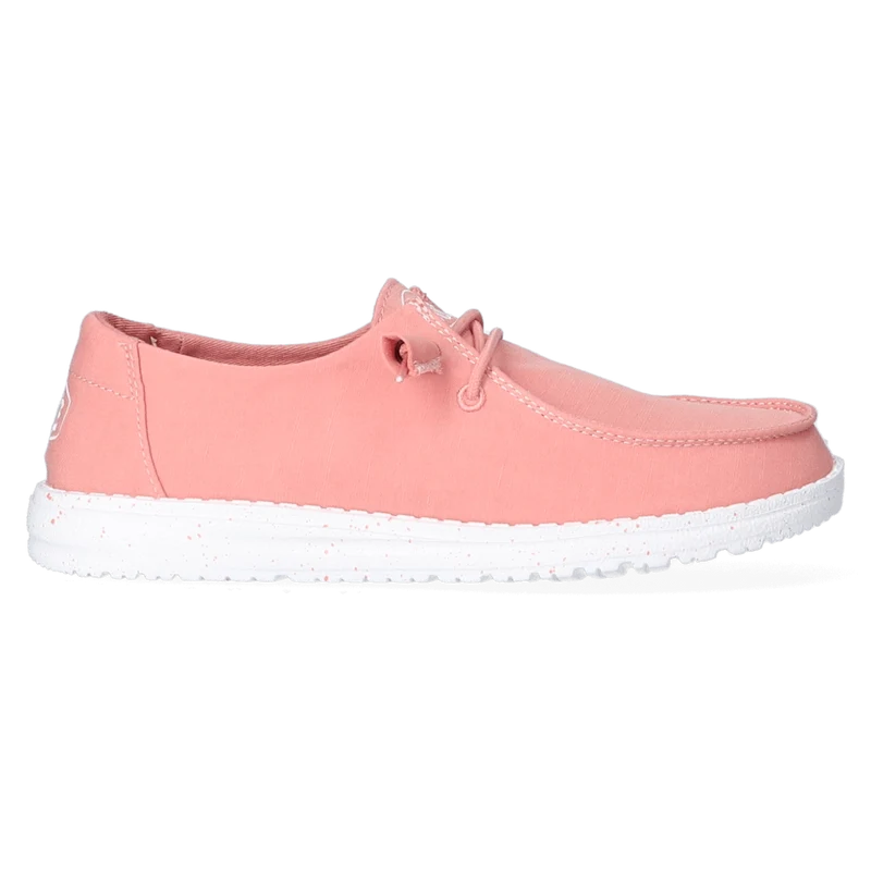 Wendy Slub Canvas Dames Instappers Terracotta
