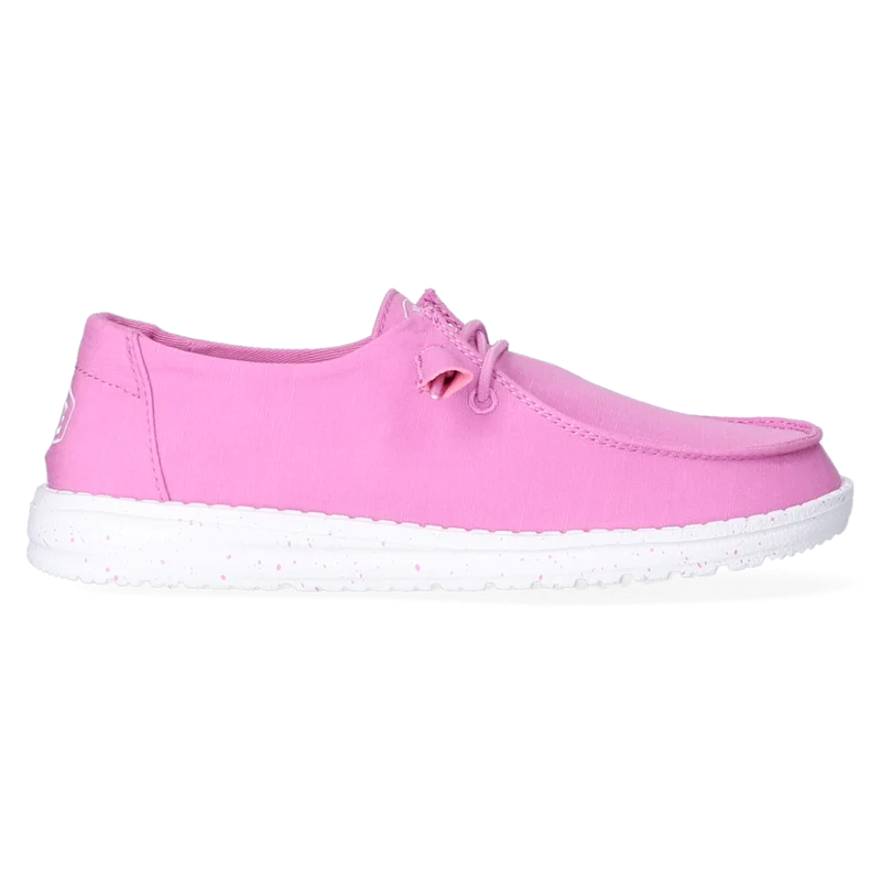 Wendy Slub Canvas Dames Instappers Violet