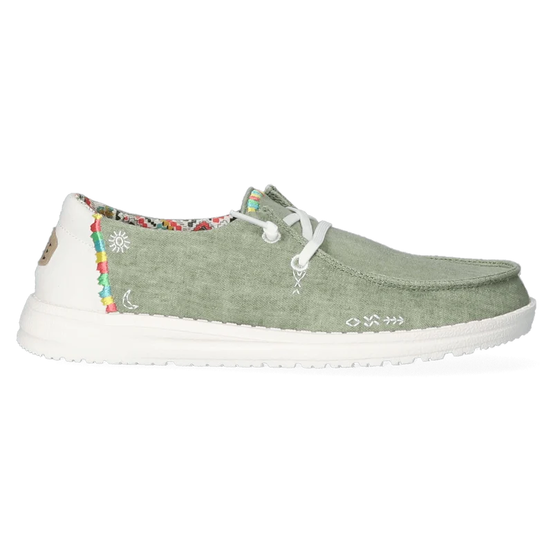 Wendy Boho Dames Instappers Olive