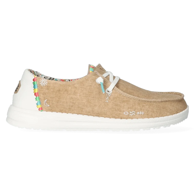 Wendy Boho Dames Instappers Sand